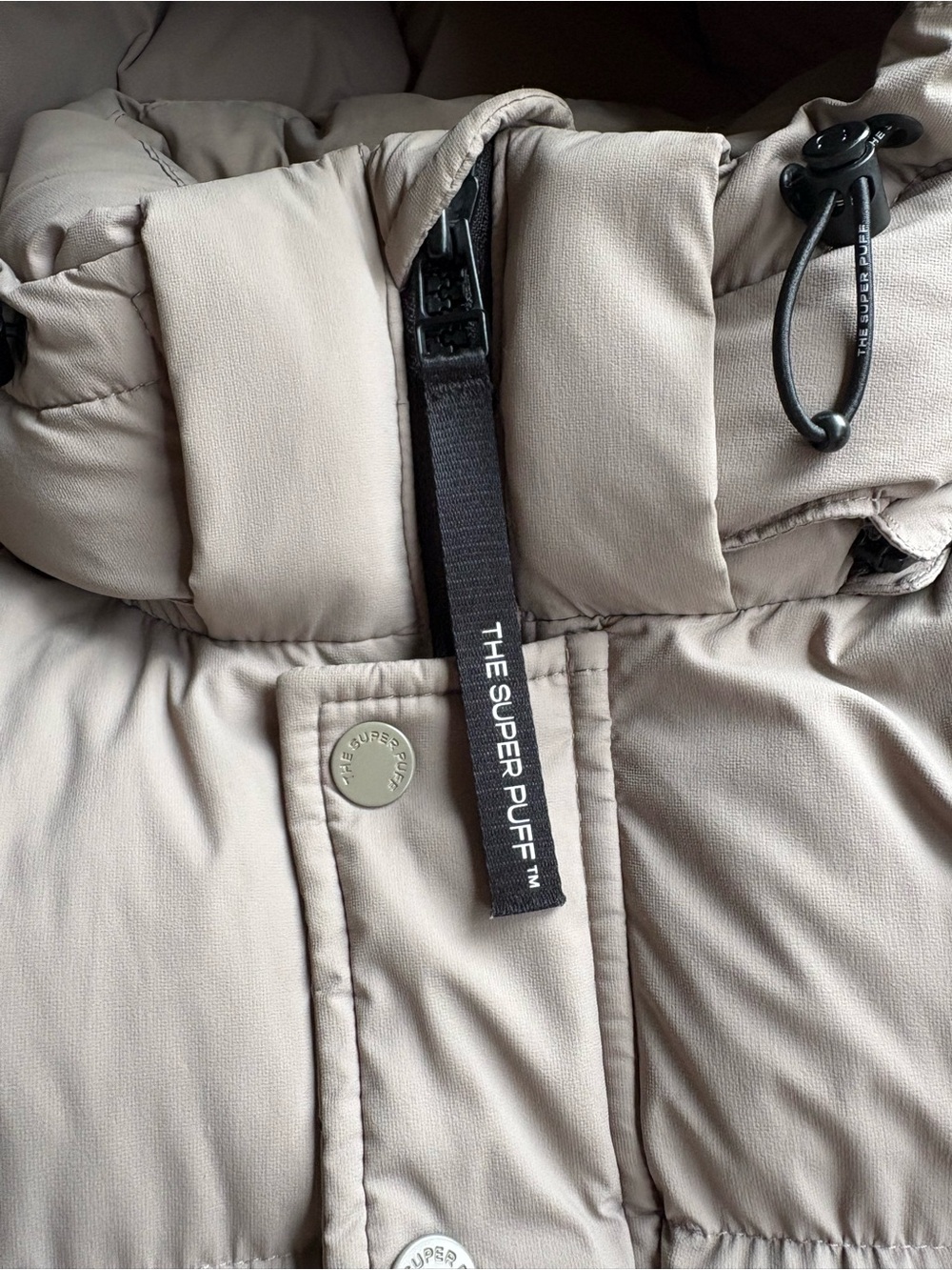 Aritzia The Super Puff Puffer Jacket — Light Taupe